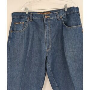 Y2K Noiz Embroidered Baggy Denim Jean Shorts Men's Skater Wide Leg sz 42